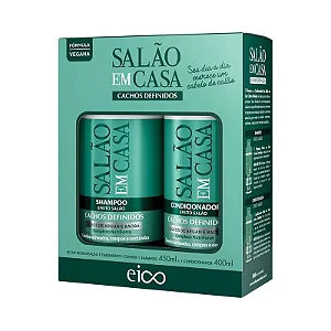 Kit Eico Shampoo 450ML + Condicionador 400ML Cachos Definidos