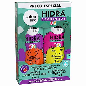 Kit Salon Line Shampoo + Condicionador 300ML Kids Hidra Cachinhos
