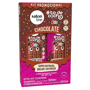 Kit Salon Line Shampoo 300ML + Condicionador 200ML Kids Chocolate