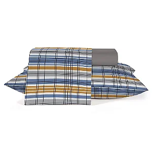 Jogo De Cama Teka 200X220 4 Peças Crystal Estampado