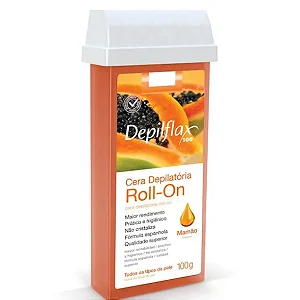 Cera Depilatória Depilflax Mamão Refil 100G