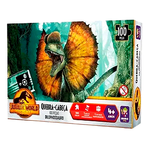 Quebra Cabeça Mimo Toys 2086 100 Peças Jurassic