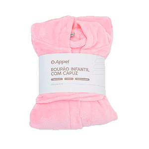 Roupão Appel Casual Kids P Rosa
