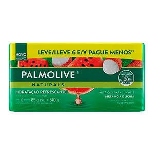 Sabonete Palmolive 85G Com 6 L+ P- Melancia E Lichia