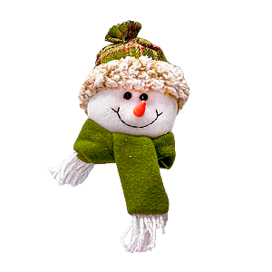 Enfeite Yangzi Carinha Boneco De Neve