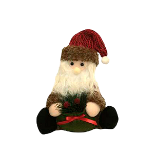 Papai Noel Yangzi Sentado Saco Decor Scoth