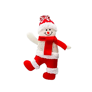 Enfeite Yangzi Boneco Neve Tricot
