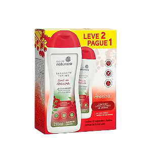 Kit Sabonete Íntimo Cia Da Natureza Floral Com Aroeira 210ML
