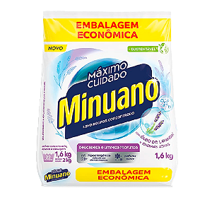 Sabão Em Pó Minuano Máximo Cuidado 1,6KG