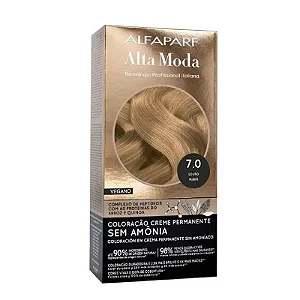 Coloração Creme Alta Moda Sem Amonia 7.0 Louro