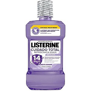 Enxaguante Bucal Listerine Cuidado Total Refrescância Suave 500ML