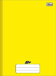Caderno Tilibra D+ 96 Folhas 1/4 Amarelo Brochura