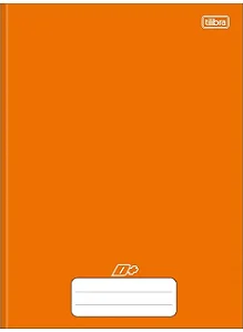 Caderno Tilibra D+ 1/4 96 Folhas Laranja Brochura