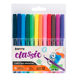 Hidrocor Tris Bazze Classic Com 12 Cores