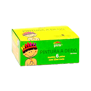 Pintura Dedo Pira Com 6 Tubos 15ML