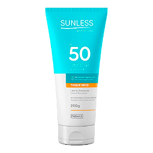 Protetor Solar Sunless FPS50 UV Farmax 200G