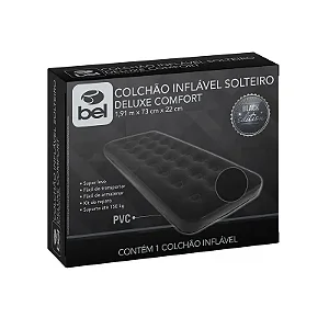 Colchão Inflável Bel Solteiro Preto