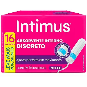 Absorvente Intimus Interno Mini Com 16