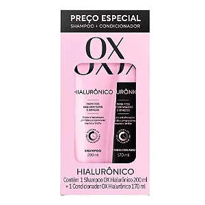 Kit Ox Shampoo 200ML + Condicionador 170ML Hialurônico