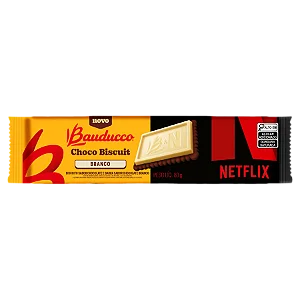 Biscoito Choco Biscuit Bauducco Chocolate Branco 80G