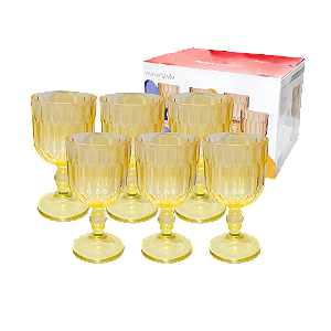 Jogo De Taça Mimo Style Majestic Âmbar 260ML