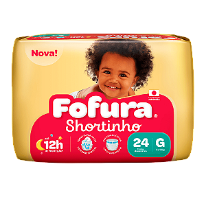 Fralda Descartável Fofura Shortinho G Com 24