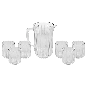 Conjunto Rojemac Jarra + Copos 7 Peças Bangkok