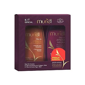 Kit Óleo Muriel Amêndoas Com Colágeno + Ameixa Negra 100ML