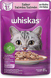 Sachê Whiskas Adulto Salmão 85g