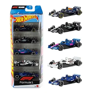 Kit Mattel Hotwheels Com 5 F1