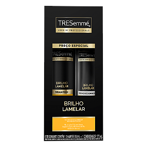 Kit Tresemé Shampoo 350ML + Condicionador 175ML Brilho Lamelar