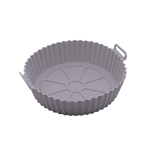 Forma De Silicone Lyor Redonda Cinza