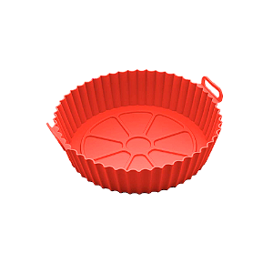 Forma De Silicone Lyor Redonda Vermelha