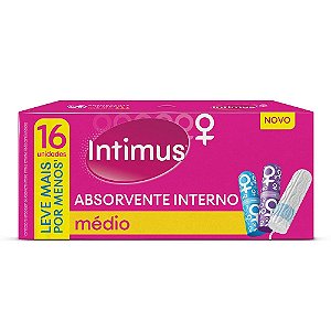 Absorvente Intimus Interno Médio Com 16