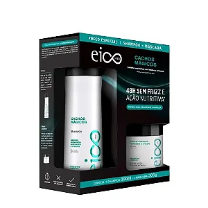 Kit Eico Pró Shampoo 300G + Creme De Tratamento 300G Cachos Mágicos