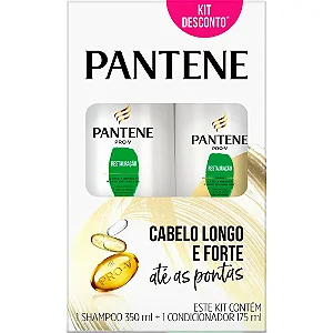 Kit Shampoo 350ML + Condicionador 175ML Pantene Restauração