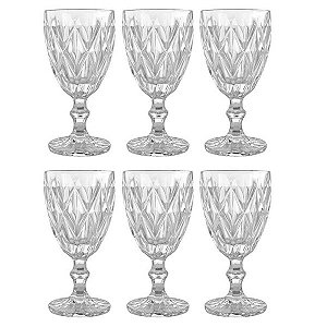 Jogo De Taça Mimo Com 6 Para Vinho