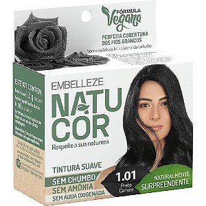 Coloração Natucor 1.01 Preto Carvão