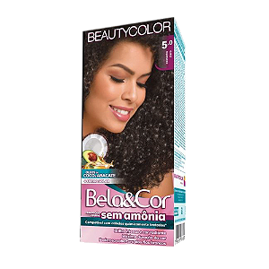 Coloração Beautycolor Kit 50G 5.0 Castanho Claro