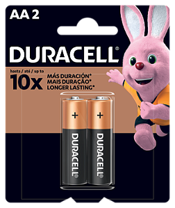 Pilha Duracell AA Com 2 Alcalina