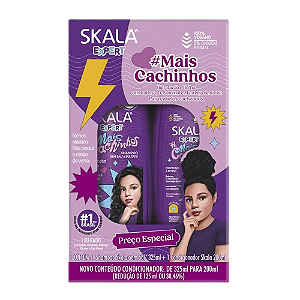 Kit Skala Shampoo 325ML + Condicionador 200ML Mais Cachinhos