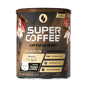 Supercoffee Caffeine Army Chocolate Língua De Gato 220G