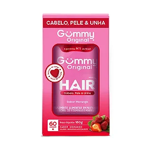 Suplemento Gummy Hair Morango 180G