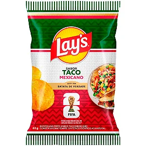 Batata Lay's Taco Mexicano 62G