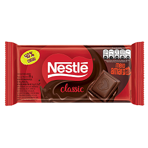 Barra De Chocolate Nestlé Meio Amargo 80G