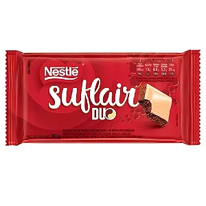 Barra De Chocolate Nestlé Suflair Duo 80G