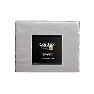 Jogo De Cama Corttex King Living Art Cinza