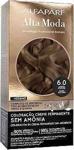 Coloração Creme Alta Moda Sem Amônia 6.0 Louro Escuro