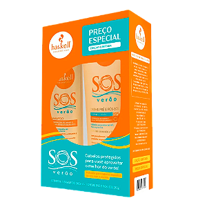 Kit Haskell Sos Verão Shampoo 300ML + Creme Pré E Pós Sol 240G