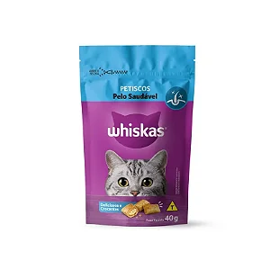 Petiscos Whiskas Pelo Saudável 40G
